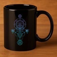 Starseed Activation Sacred Geometry 11oz C Handle Ceramic Mug thumb 3