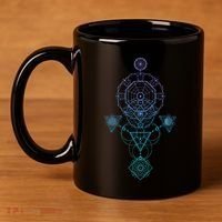 Starseed Activation Sacred Geometry 11oz C Handle Ceramic Mug thumb 4
