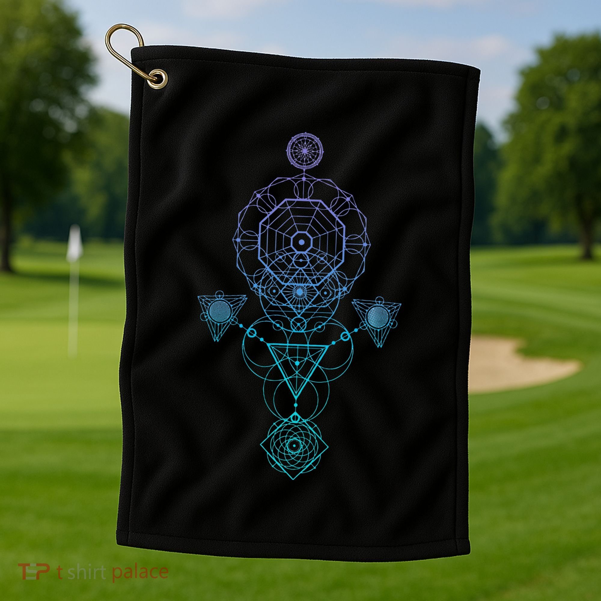 Starseed Activation Sacred Geometry Golf Towel