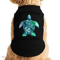 Skip A Straw Save A Turtle Ocean Animal Funny Gift Sea Turtle Gift Doggie Tank thumb 0