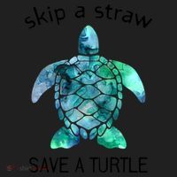 Skip A Straw Save A Turtle Ocean Animal Funny Gift Sea Turtle Gift Beanie thumb 2