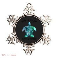 Skip A Straw Save A Turtle Ocean Animal Funny Gift Sea Turtle Gift Ornament thumb 0