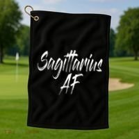 Sagittarius Af Golf Towel thumb 1