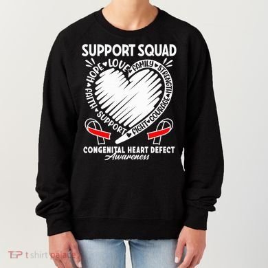 Support Awareness Squad I CHD Congenital Heart Defect Women's Sweatshirt
