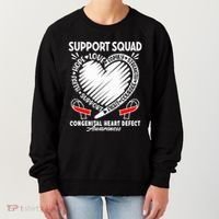 Support Awareness Squad I CHD Congenital Heart Defect Women's Sweatshirt thumb 0
