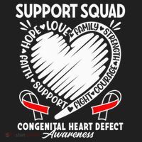 Support Awareness Squad I CHD Congenital Heart Defect Women's Sweatshirt thumb 2