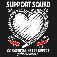 Support Awareness Squad I CHD Congenital Heart Defect Doggie Tank thumb 4