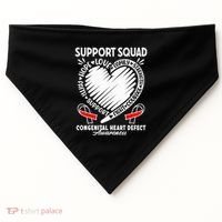 Support Awareness Squad I CHD Congenital Heart Defect USA-Made Doggie Bandana thumb 0