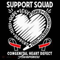Support Awareness Squad I CHD Congenital Heart Defect Bucket Hat thumb 4