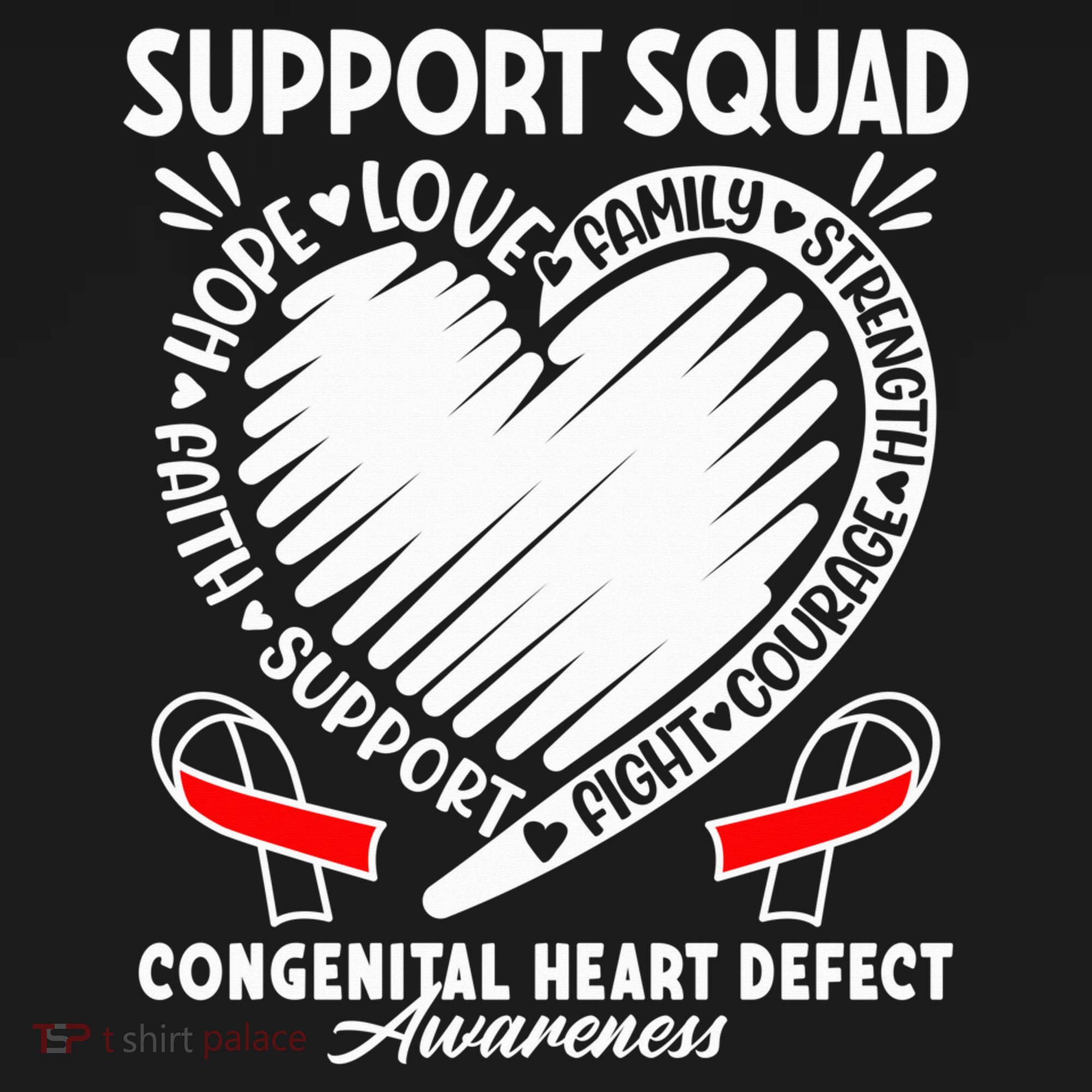 Support Awareness Squad I CHD Congenital Heart Defect Pajama Set