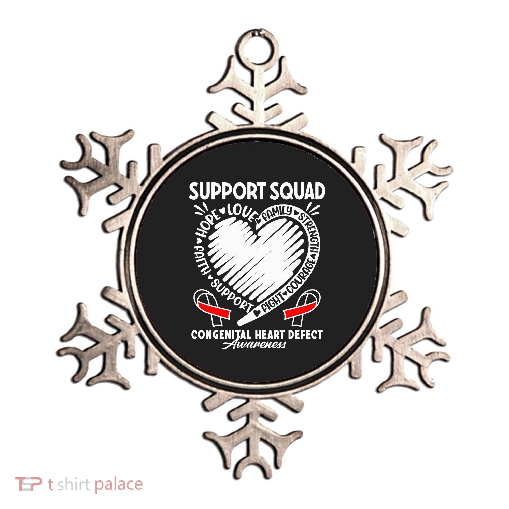 Support Awareness Squad I CHD Congenital Heart Defect Ornament
