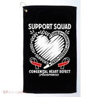 Support Awareness Squad I CHD Congenital Heart Defect Golf Towel thumb 0