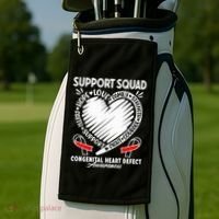 Support Awareness Squad I CHD Congenital Heart Defect Golf Towel thumb 2
