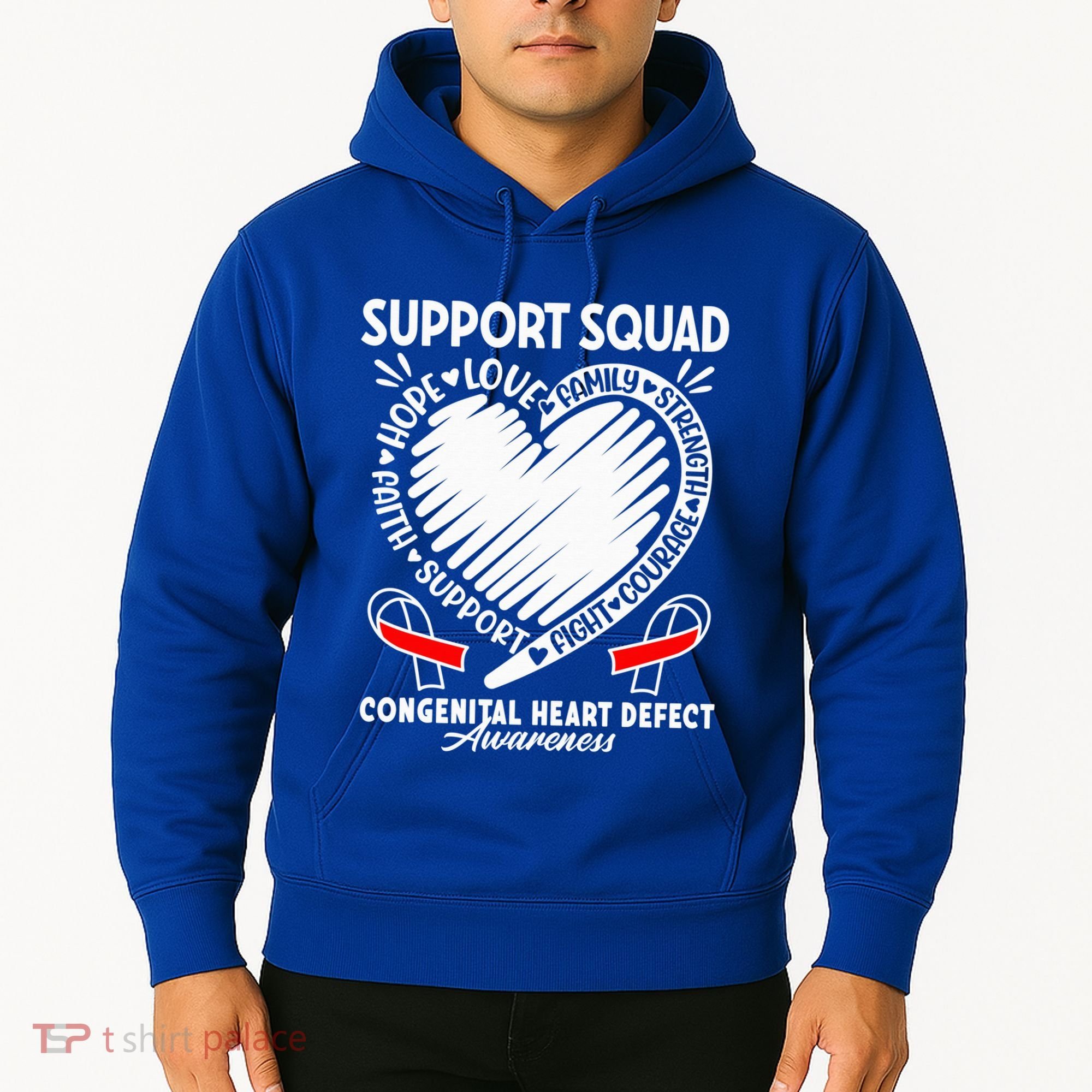 Support Awareness Squad I CHD Congenital Heart Defect Hoodie