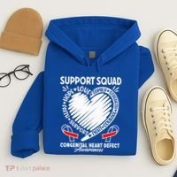Support Awareness Squad I CHD Congenital Heart Defect Hoodie thumb 4
