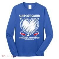 Support Awareness Squad I CHD Congenital Heart Defect Long Sleeve Shirt thumb 0