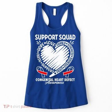 Support Awareness Squad I CHD Congenital Heart Defect Women's Tank Top
