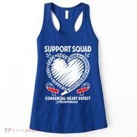 Support Awareness Squad I CHD Congenital Heart Defect Women's Tank Top thumb 0