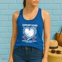 Support Awareness Squad I CHD Congenital Heart Defect Women's Tank Top thumb 2