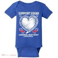 Support Awareness Squad I CHD Congenital Heart Defect Baby Bodysuit thumb 0