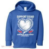 Support Awareness Squad I CHD Congenital Heart Defect Toddler Hoodie thumb 0