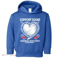 Support Awareness Squad I CHD Congenital Heart Defect Toddler Hoodie thumb 0
