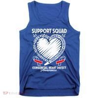 Support Awareness Squad I CHD Congenital Heart Defect Tank Top thumb 0