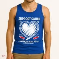 Support Awareness Squad I CHD Congenital Heart Defect Tank Top thumb 3