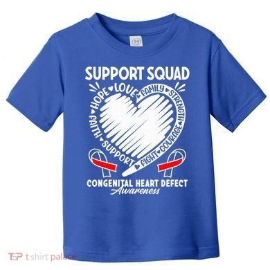 Support Awareness Squad I CHD Congenital Heart Defect Toddler T-Shirt