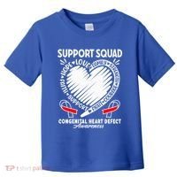 Support Awareness Squad I CHD Congenital Heart Defect Toddler T-Shirt thumb 0