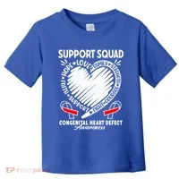 Support Awareness Squad I CHD Congenital Heart Defect Toddler T-Shirt thumb 0