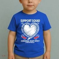 Support Awareness Squad I CHD Congenital Heart Defect Toddler T-Shirt thumb 2