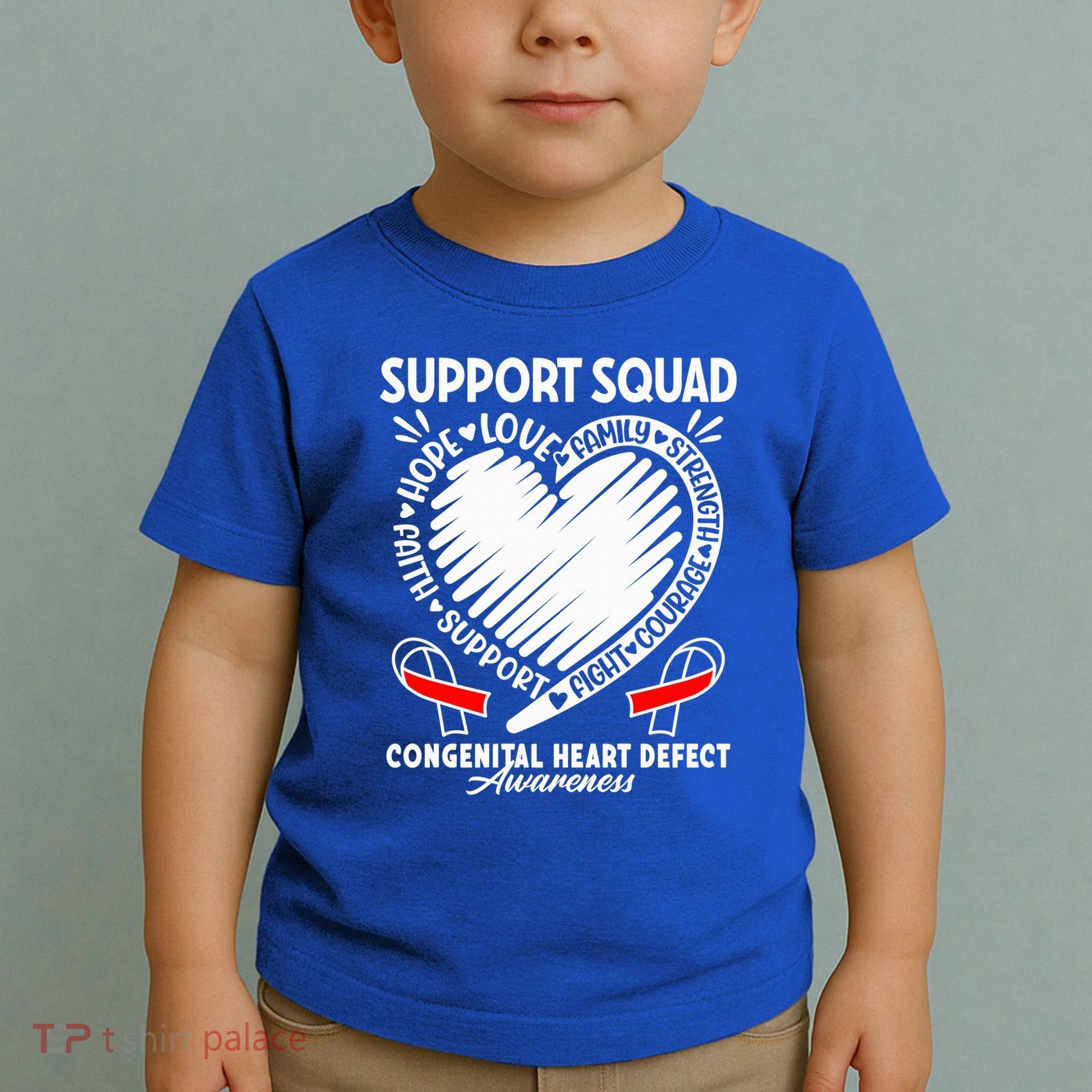Support Awareness Squad I CHD Congenital Heart Defect Toddler T-Shirt
