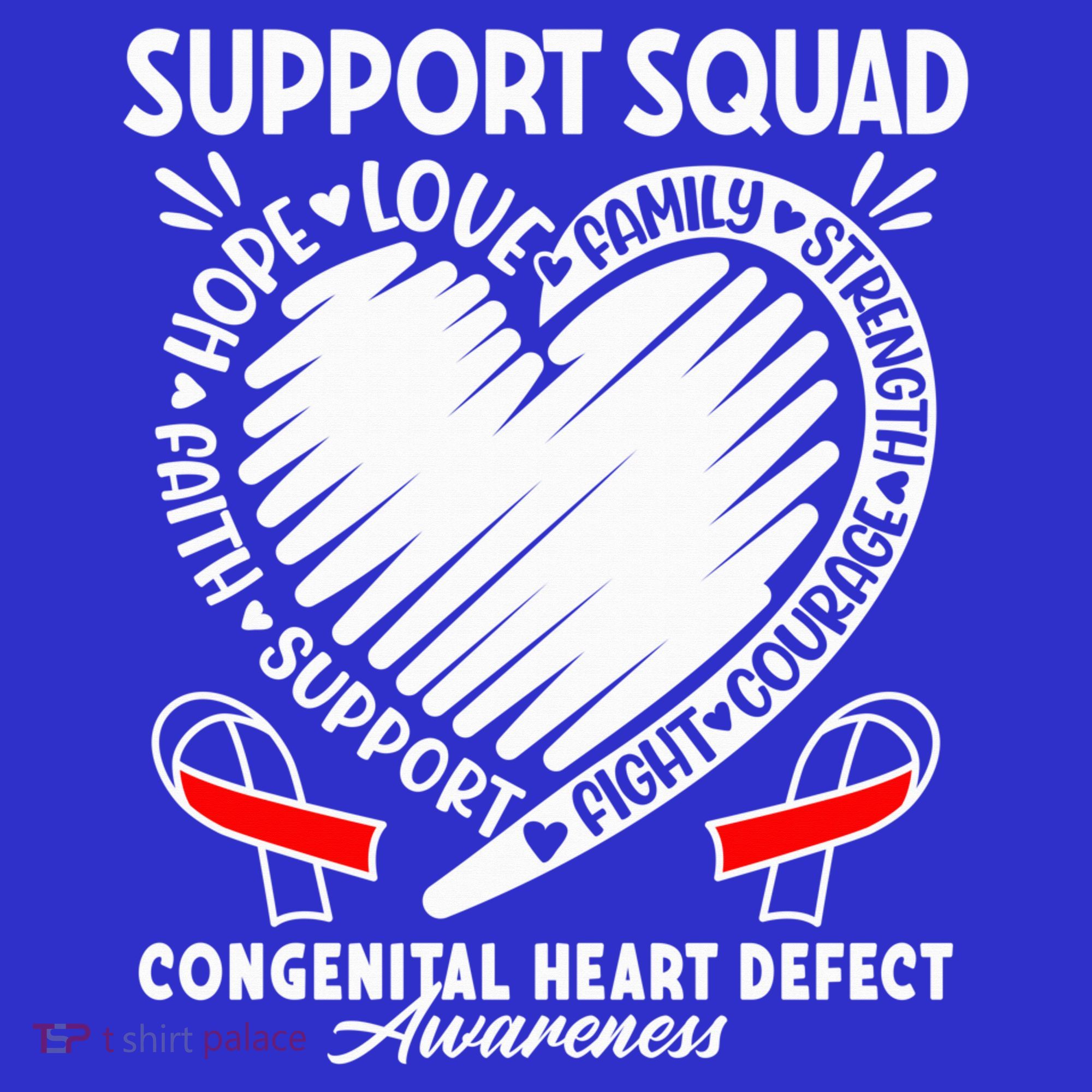 Support Awareness Squad I CHD Congenital Heart Defect Toddler T-Shirt