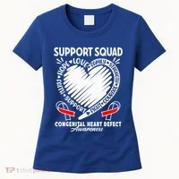 Support Awareness Squad I CHD Congenital Heart Defect Women's T-Shirt thumb 0