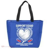Support Awareness Squad I CHD Congenital Heart Defect Tote Bag thumb 0