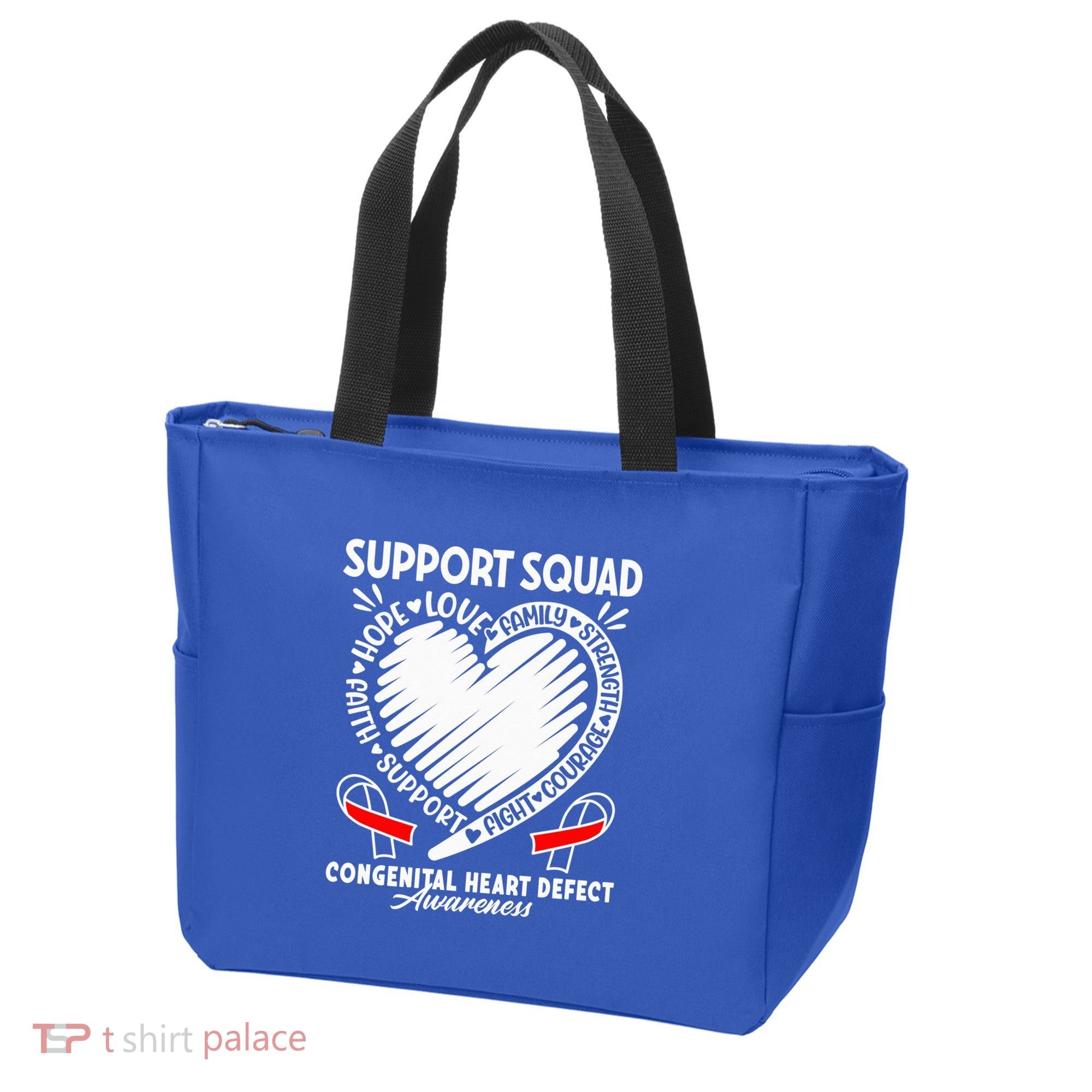 Support Awareness Squad I CHD Congenital Heart Defect Tote Bag