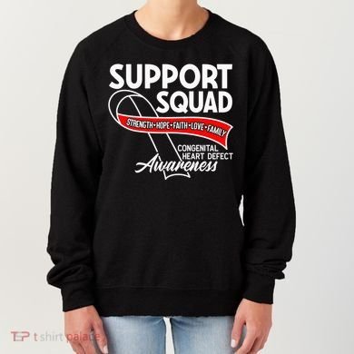 Support Awareness Squad I CHD Congenital Heart Defect Women's Sweatshirt