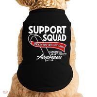Support Awareness Squad I CHD Congenital Heart Defect Doggie Tank thumb 0