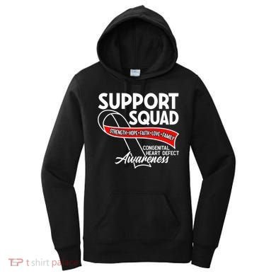 Support Awareness Squad I CHD Congenital Heart Defect Women's Hoodie