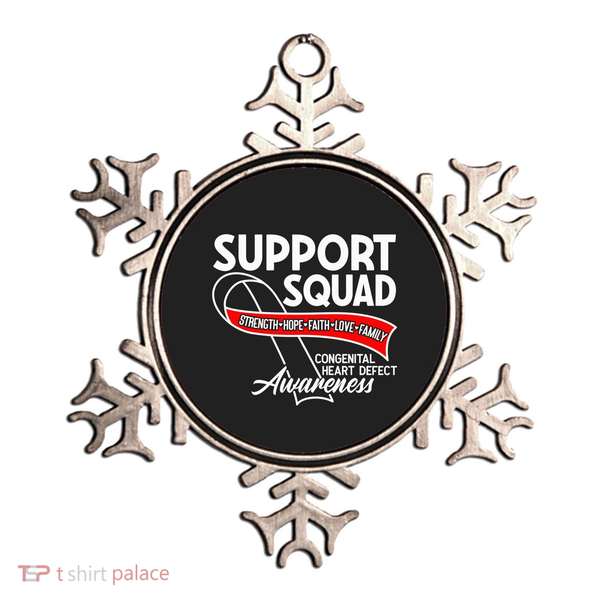 Support Awareness Squad I CHD Congenital Heart Defect Ornament