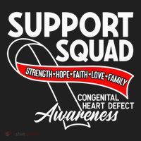 Support Awareness Squad I CHD Congenital Heart Defect Golf Towel thumb 3
