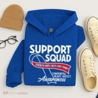 Support Awareness Squad I CHD Congenital Heart Defect Hoodie thumb 4