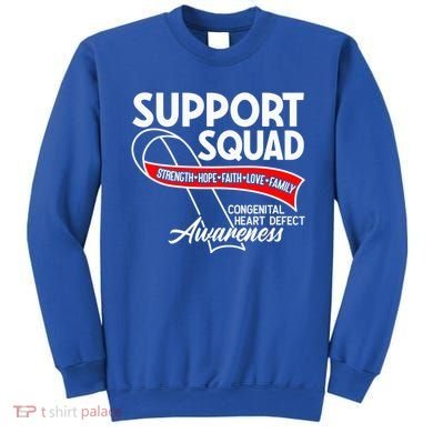 Support Awareness Squad I CHD Congenital Heart Defect Sweatshirt