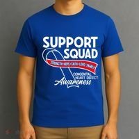 Support Awareness Squad I CHD Congenital Heart Defect T-Shirt thumb 3