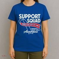 Support Awareness Squad I CHD Congenital Heart Defect T-Shirt thumb 4