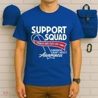 Support Awareness Squad I CHD Congenital Heart Defect T-Shirt thumb 6