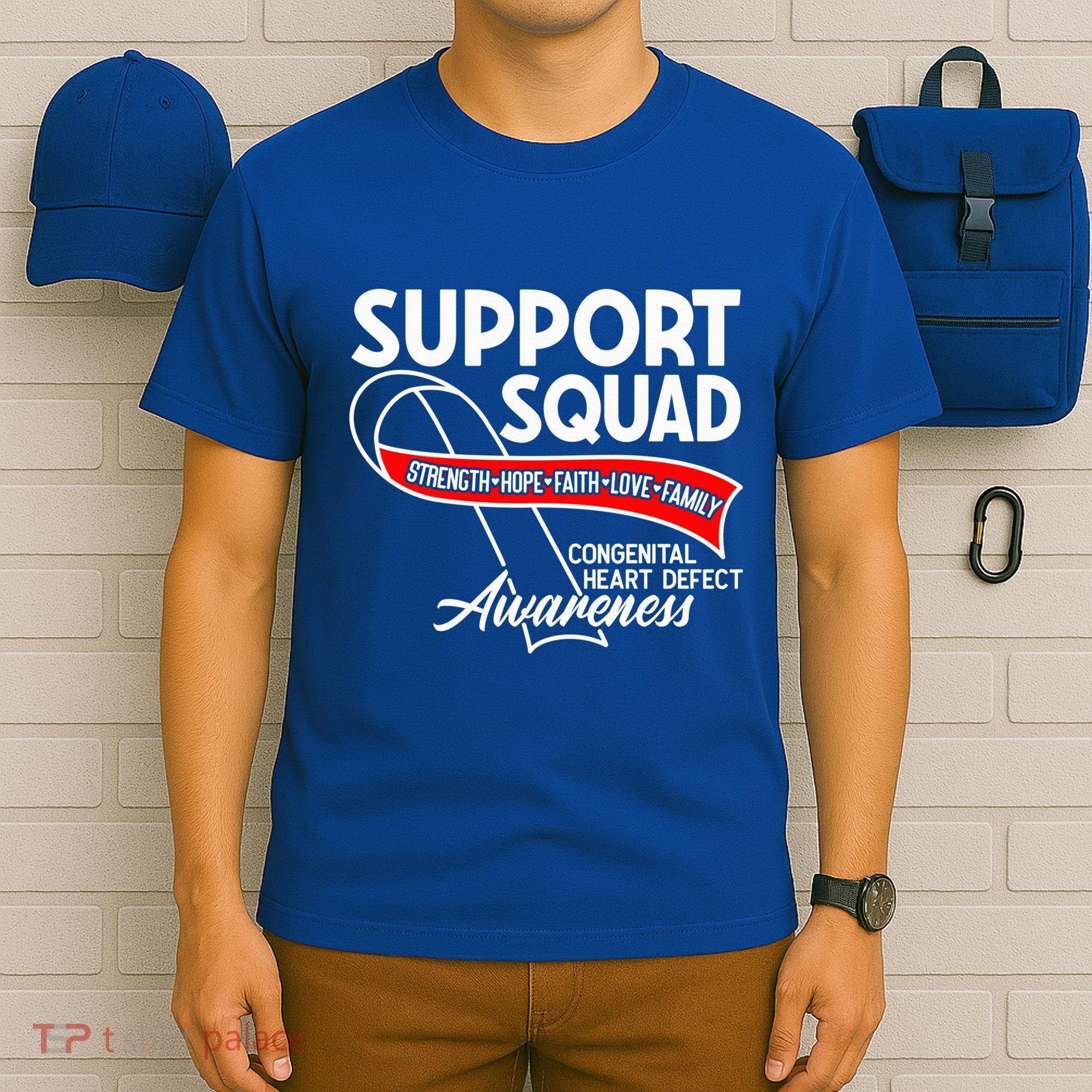 Support Awareness Squad I CHD Congenital Heart Defect T-Shirt