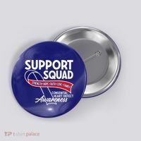 Support Awareness Squad I CHD Congenital Heart Defect Button thumb 0