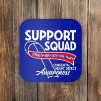 Support Awareness Squad I CHD Congenital Heart Defect Coaster thumb 0